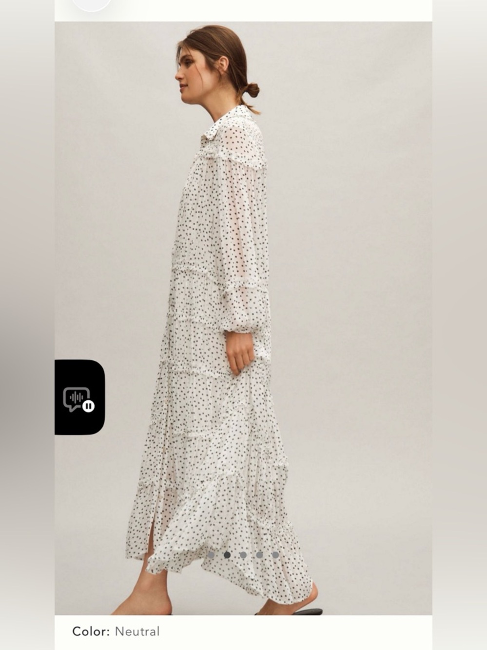 Anthropologie Long Tiered Maxi Dress